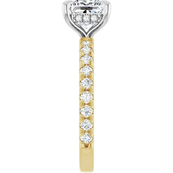 Claw-Prong Hidden Halo-Style Engagement Ring Image 4 Austin's Fine Diamonds & Jewelry Lyndhurst, NJ