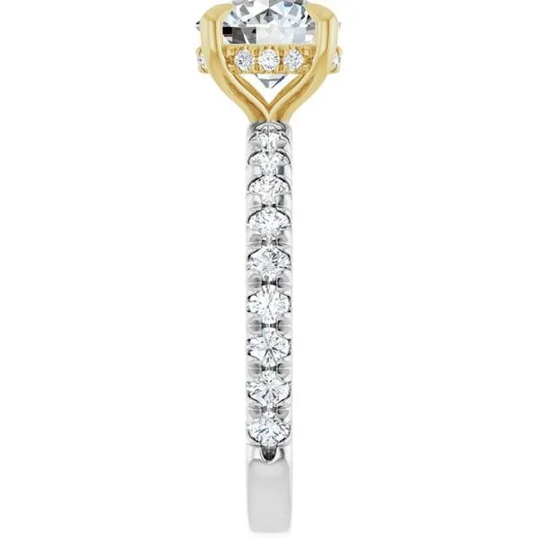 Claw-Prong Hidden Halo-Style Engagement Ring Image 4 Paul James Jewelers Angels Camp, CA