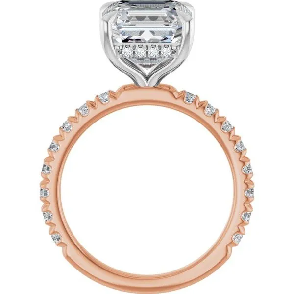 Claw-Prong Hidden Halo-Style Engagement Ring Image 2 Shipley's Fine Jewelry Hampstead, MD