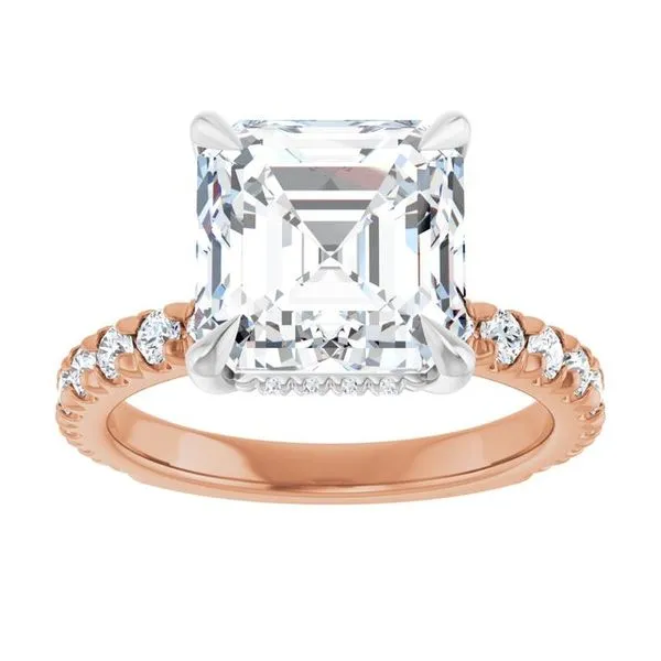 Claw-Prong Hidden Halo-Style Engagement Ring Image 3 Raleigh Diamond Fine Jewelry Raleigh, NC