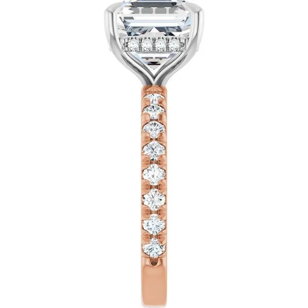 Claw-Prong Hidden Halo-Style Engagement Ring Image 4 Raleigh Diamond Fine Jewelry Raleigh, NC