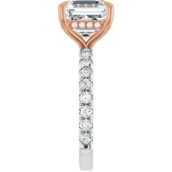 Claw-Prong Hidden Halo-Style Engagement Ring Image 4 Jimmy Smith Jewelers Decatur, AL