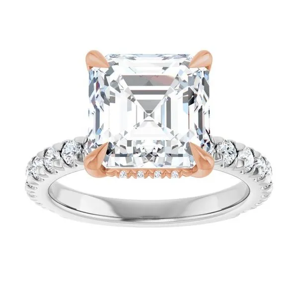Claw-Prong Hidden Halo-Style Engagement Ring Image 3 Futer Bros Jewelers York, PA