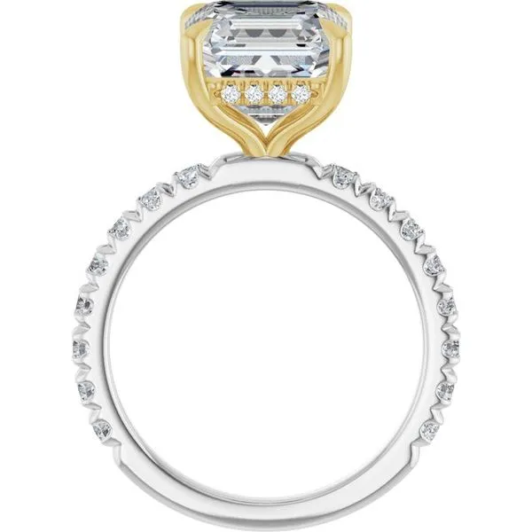 Claw-Prong Hidden Halo-Style Engagement Ring Image 2 Natale Jewelers Sewell, NJ