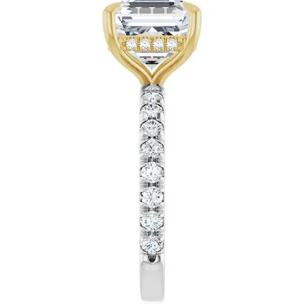 Claw-Prong Hidden Halo-Style Engagement Ring Image 4 Arezzo Jewelers Elmwood Park, IL
