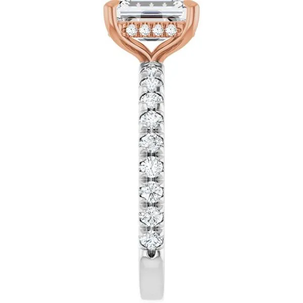 Claw-Prong Hidden Halo-Style Engagement Ring Image 4 The Jewelry Source El Segundo, CA