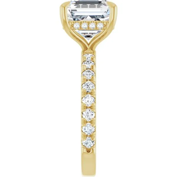 Claw-Prong Hidden Halo-Style Engagement Ring Image 4 Austin's Fine Diamonds & Jewelry Lyndhurst, NJ