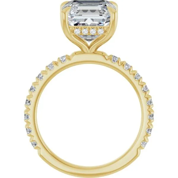 Claw-Prong Hidden Halo-Style Engagement Ring Image 2 Paul James Jewelers Angels Camp, CA