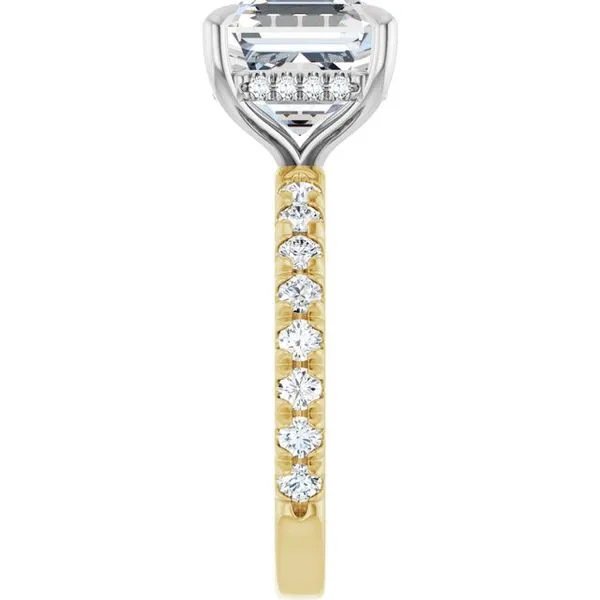 Claw-Prong Hidden Halo-Style Engagement Ring Image 4 Jimmy Smith Jewelers Decatur, AL