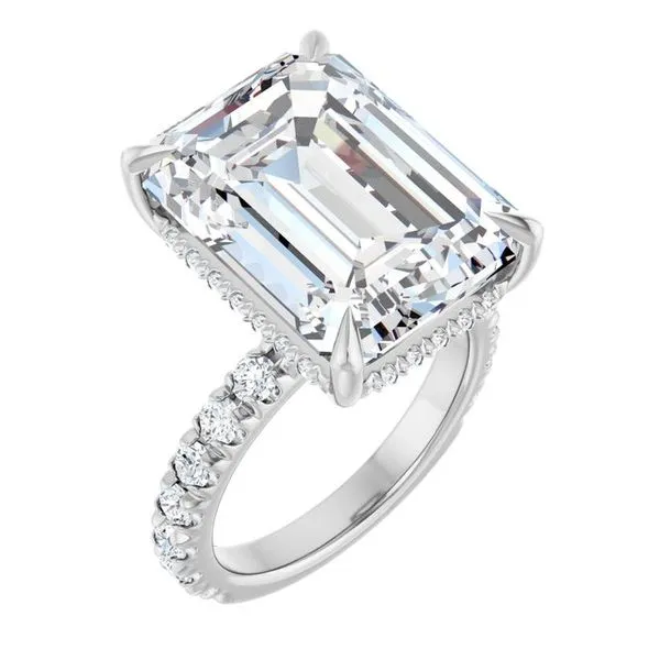 Claw-Prong Hidden Halo-Style Engagement Ring Shipley's Fine Jewelry Hampstead, MD