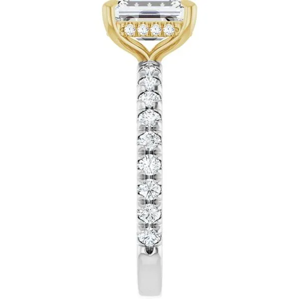 Claw-Prong Hidden Halo-Style Engagement Ring Image 4 Clater Jewelers Louisville, KY