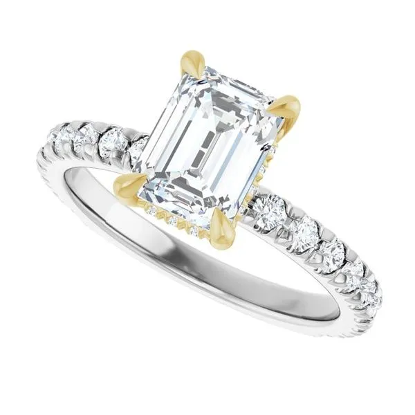 Claw-Prong Hidden Halo-Style Engagement Ring Image 5 Natale Jewelers Sewell, NJ