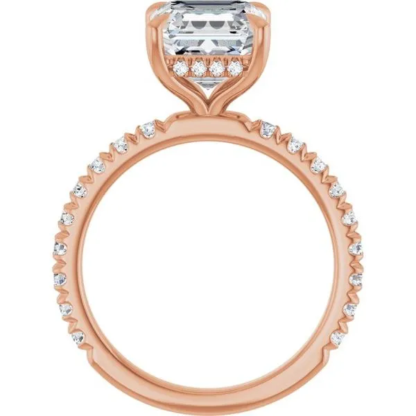 Claw-Prong Hidden Halo-Style Engagement Ring Image 2 Mark Jewellers La Crosse, WI