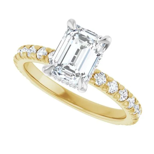 Claw-Prong Hidden Halo-Style Engagement Ring Image 5 Jimmy Smith Jewelers Decatur, AL