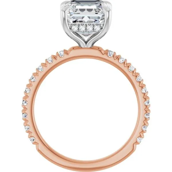 Claw-Prong Hidden Halo-Style Engagement Ring Image 2 Futer Bros Jewelers York, PA