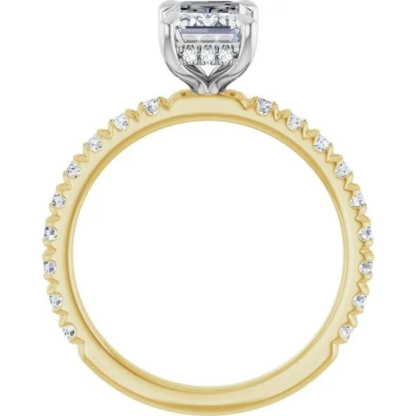Claw-Prong Hidden Halo-Style Engagement Ring Image 2 Mark Jewellers La Crosse, WI