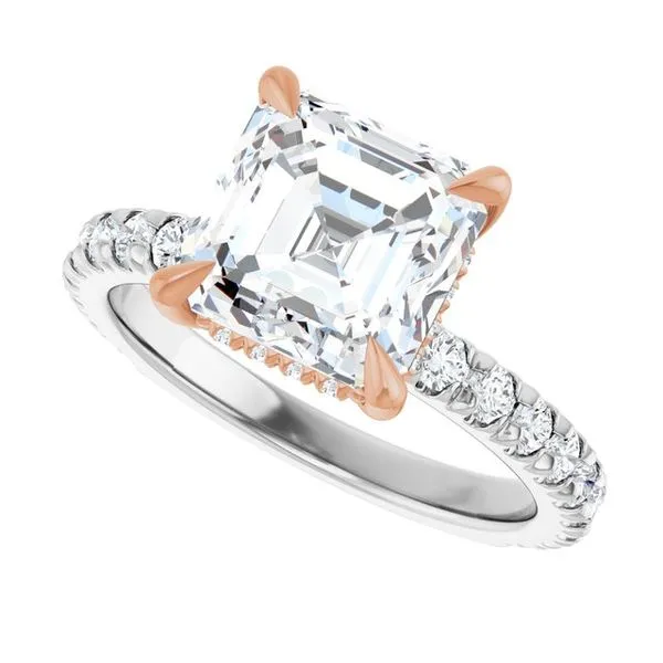 Claw-Prong Hidden Halo-Style Engagement Ring Image 5 J. Thomas Jewelers Rochester Hills, MI