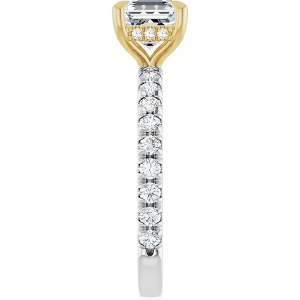 Claw-Prong Hidden Halo-Style Engagement Ring Image 4 Natale Jewelers Sewell, NJ