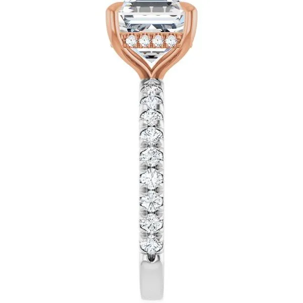 Claw-Prong Hidden Halo-Style Engagement Ring Image 4 Raleigh Diamond Fine Jewelry Raleigh, NC