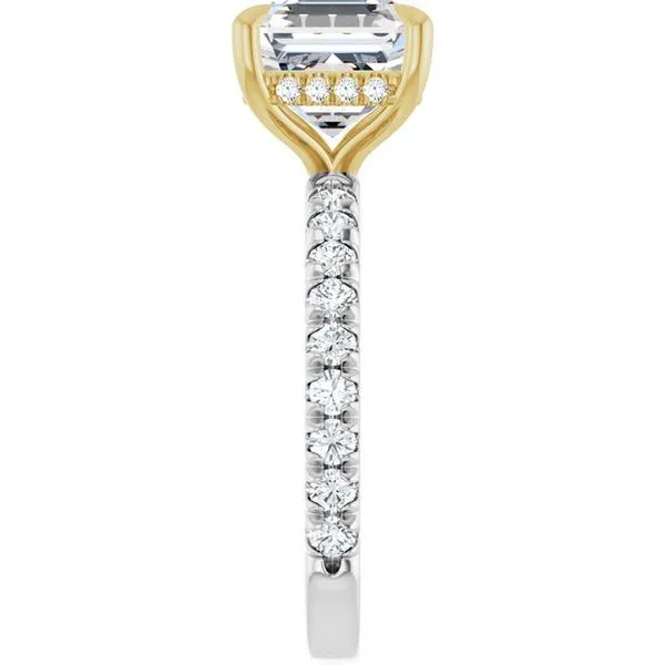 Claw-Prong Hidden Halo-Style Engagement Ring Image 4 Paul James Jewelers Angels Camp, CA