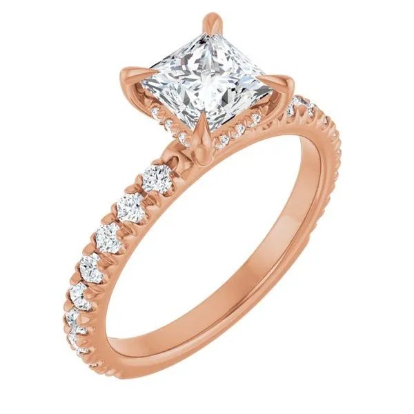Claw-Prong Hidden Halo-Style Engagement Ring Virtus Collective Newport Beach , CA