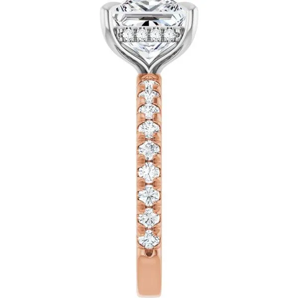 Claw-Prong Hidden Halo-Style Engagement Ring Image 4 JF Jones Jewelers Rochester, NY