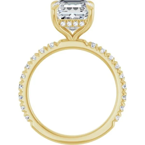 Claw-Prong Hidden Halo-Style Engagement Ring Image 2 Clater Jewelers Louisville, KY