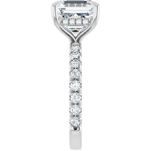 Claw-Prong Hidden Halo-Style Engagement Ring Image 4 Mark Jewellers La Crosse, WI