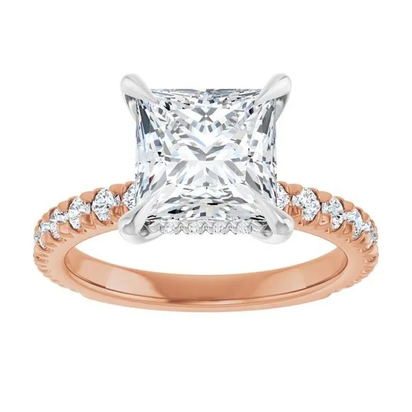 Claw-Prong Hidden Halo-Style Engagement Ring Image 3 Raleigh Diamond Fine Jewelry Raleigh, NC