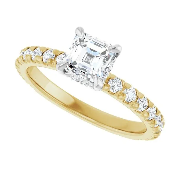 Claw-Prong Hidden Halo-Style Engagement Ring Image 5 Mark Jewellers La Crosse, WI
