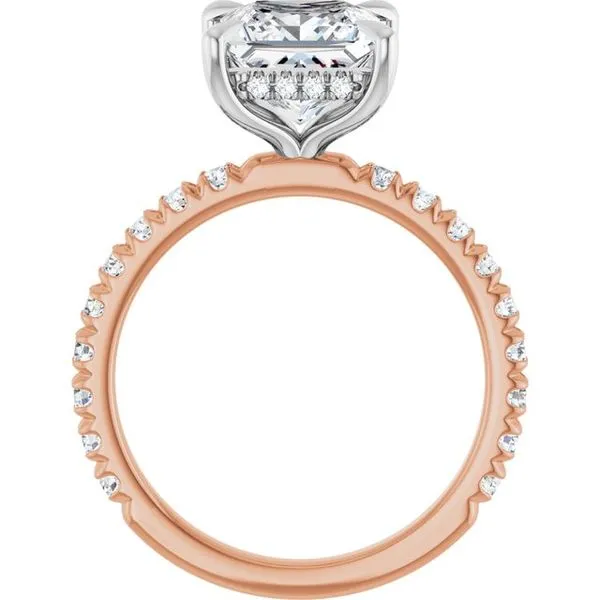 Claw-Prong Hidden Halo-Style Engagement Ring Image 2 House of Silva Wooster, OH