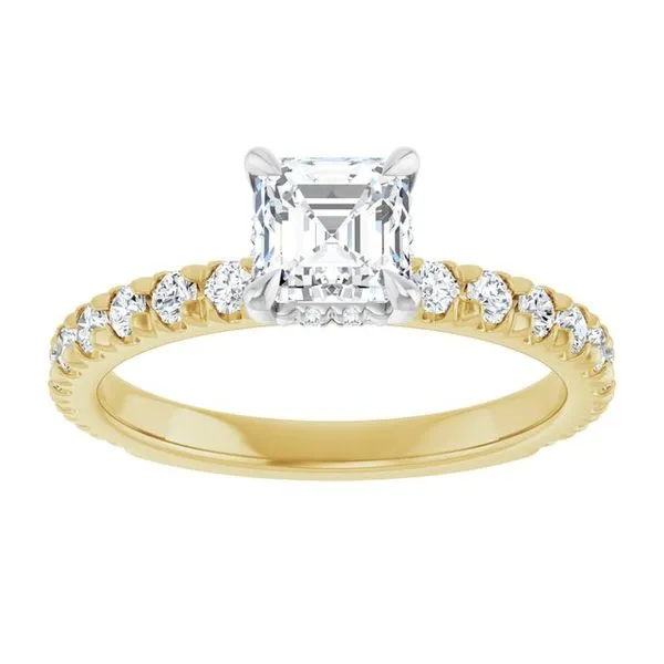 Claw-Prong Hidden Halo-Style Engagement Ring Image 3 Morin Jewelers Southbridge, MA