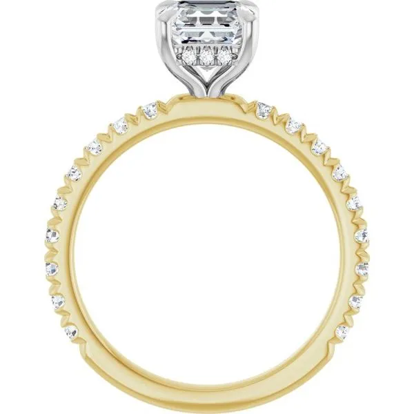 Claw-Prong Hidden Halo-Style Engagement Ring Image 2 J. Thomas Jewelers Rochester Hills, MI