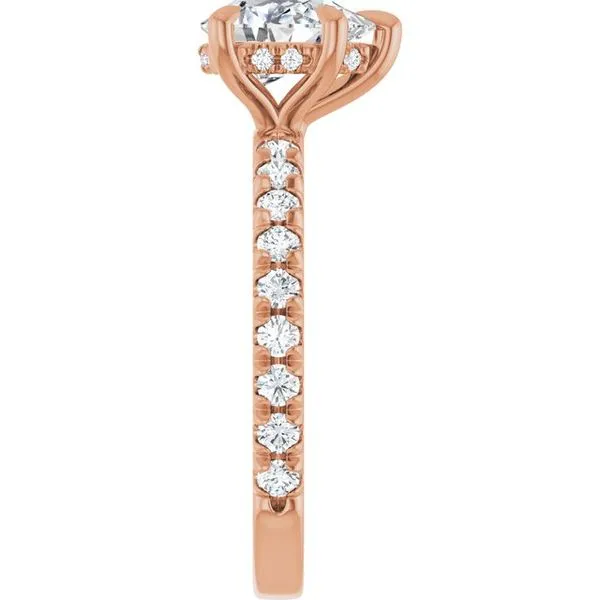 Claw-Prong Hidden Halo-Style Engagement Ring Image 4 Raleigh Diamond Fine Jewelry Raleigh, NC