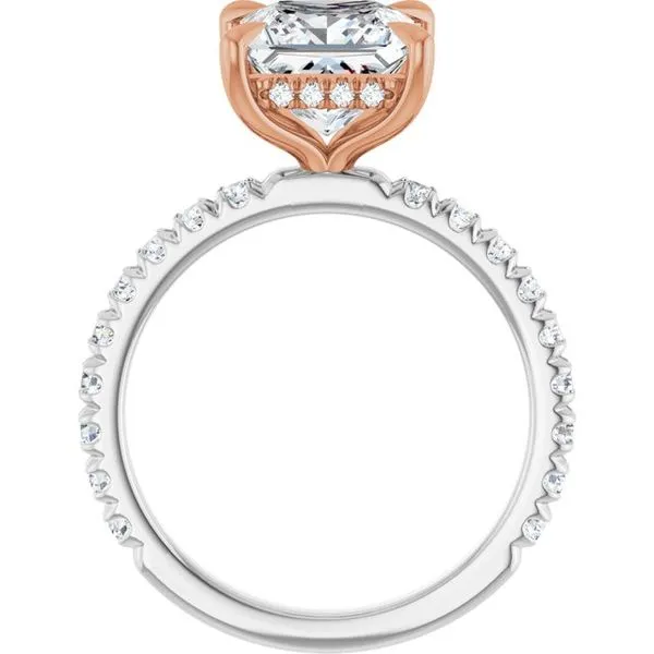 Claw-Prong Hidden Halo-Style Engagement Ring Image 2 Mark Jewellers La Crosse, WI