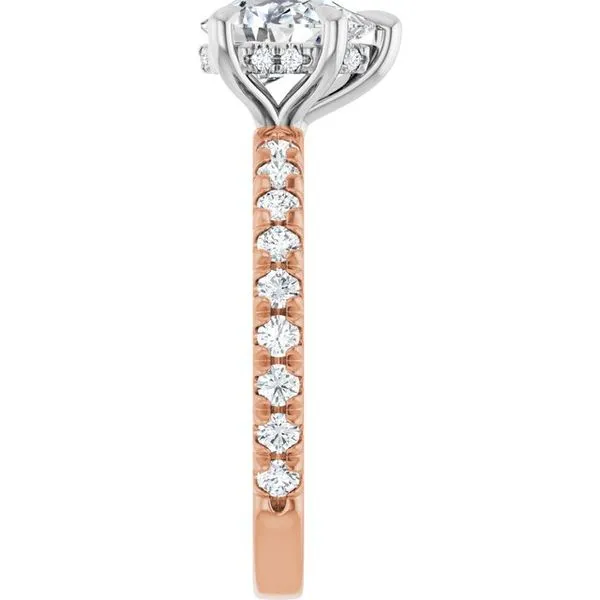 Claw-Prong Hidden Halo-Style Engagement Ring Image 4 JF Jones Jewelers Rochester, NY