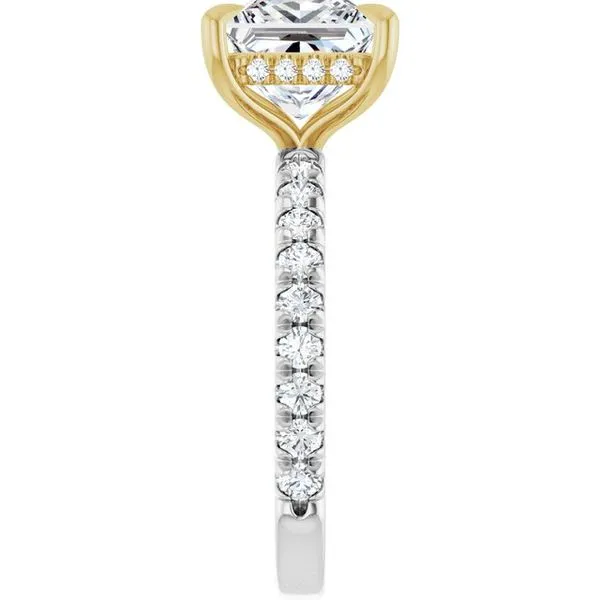 Claw-Prong Hidden Halo-Style Engagement Ring Image 4 Clater Jewelers Louisville, KY