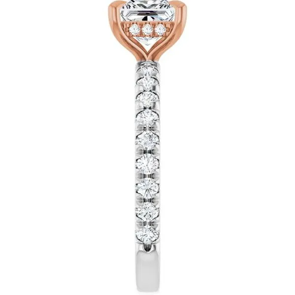 Claw-Prong Hidden Halo-Style Engagement Ring Image 4 JF Jones Jewelers Rochester, NY