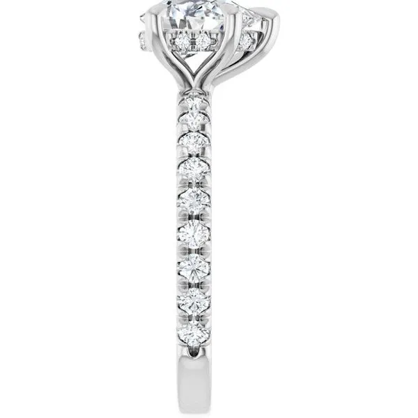 Claw-Prong Hidden Halo-Style Engagement Ring Image 4 Shipley's Fine Jewelry Hampstead, MD