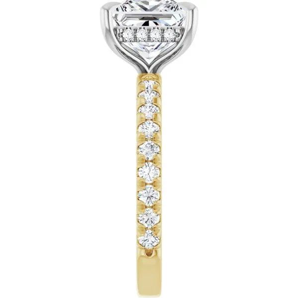 Claw-Prong Hidden Halo-Style Engagement Ring Image 4 Natale Jewelers Sewell, NJ