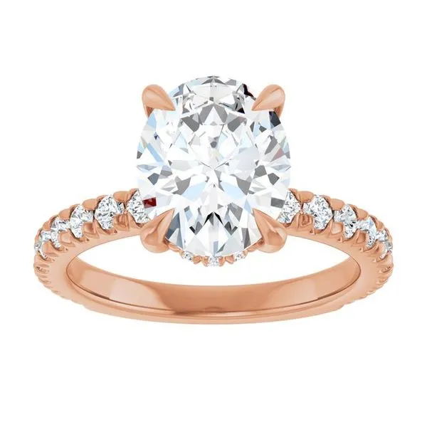 Claw-Prong Hidden Halo-Style Engagement Ring Image 3 Shipley's Fine Jewelry Hampstead, MD