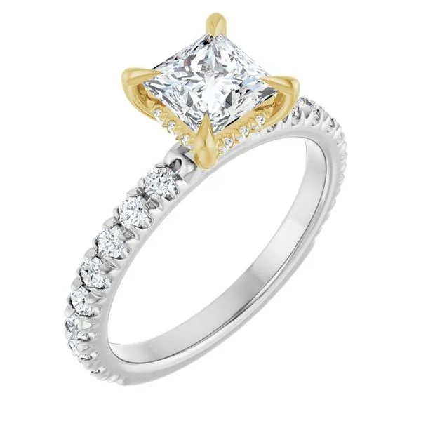 Claw-Prong Hidden Halo-Style Engagement Ring Mark Jewellers La Crosse, WI
