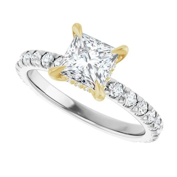Claw-Prong Hidden Halo-Style Engagement Ring Image 5 Futer Bros Jewelers York, PA