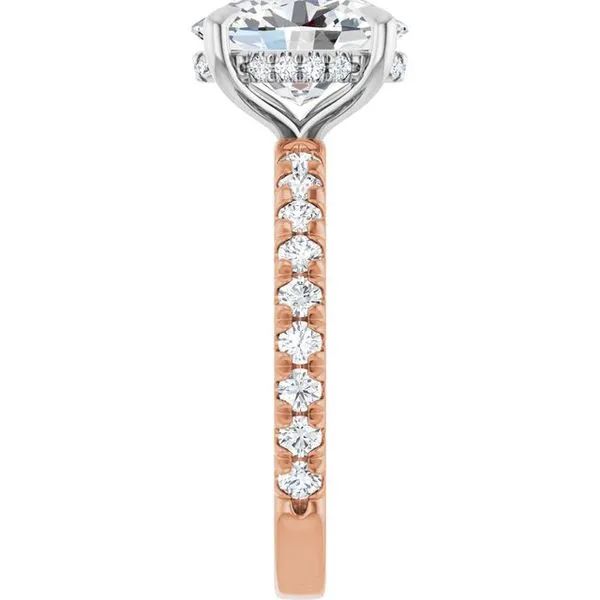 Claw-Prong Hidden Halo-Style Engagement Ring Image 4 Paul James Jewelers Angels Camp, CA