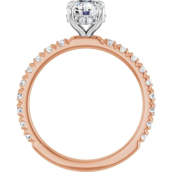 Claw-Prong Hidden Halo-Style Engagement Ring Image 2 Raleigh Diamond Fine Jewelry Raleigh, NC