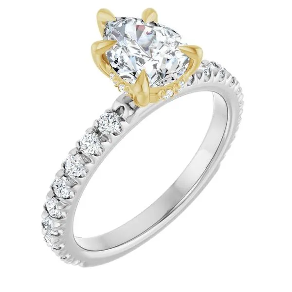 Claw-Prong Hidden Halo-Style Engagement Ring Shipley's Fine Jewelry Hampstead, MD