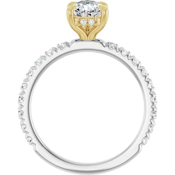 Claw-Prong Hidden Halo-Style Engagement Ring Image 2 Mark Jewellers La Crosse, WI