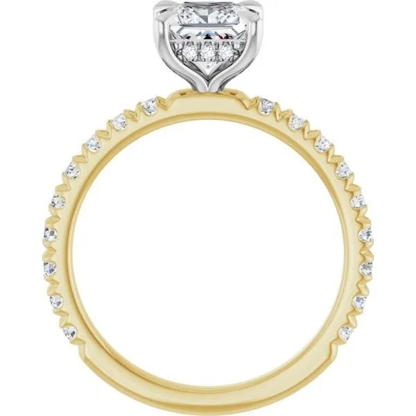 Claw-Prong Hidden Halo-Style Engagement Ring Image 2 Futer Bros Jewelers York, PA