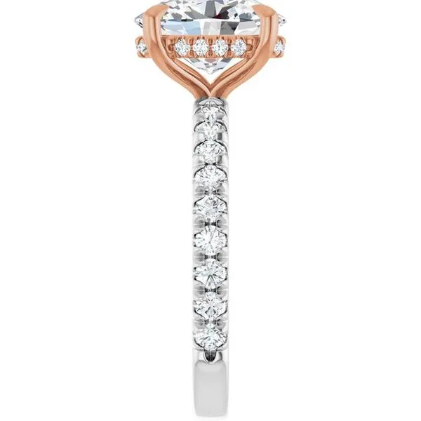 Claw-Prong Hidden Halo-Style Engagement Ring Image 4 Futer Bros Jewelers York, PA