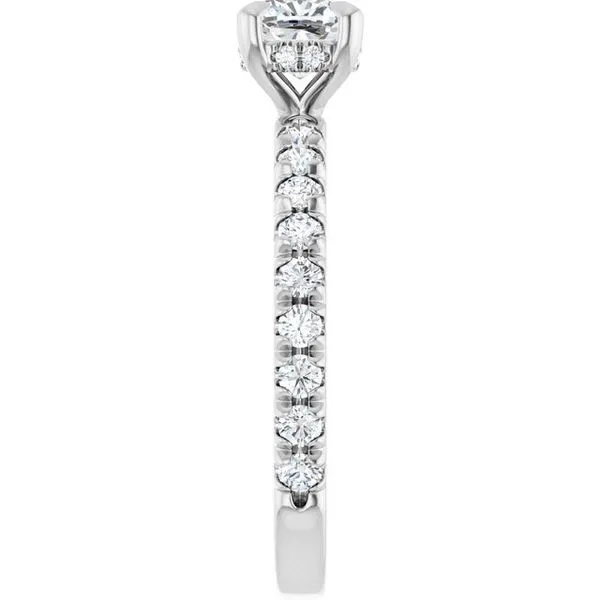 Claw-Prong Hidden Halo-Style Engagement Ring Image 4 House of Silva Wooster, OH